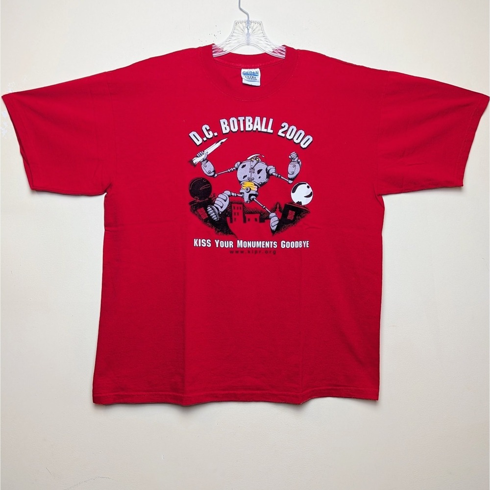 Vintage BOTBALL DC 2000 Monuments Y2K Robotics NASA‎ T-Shirt XL